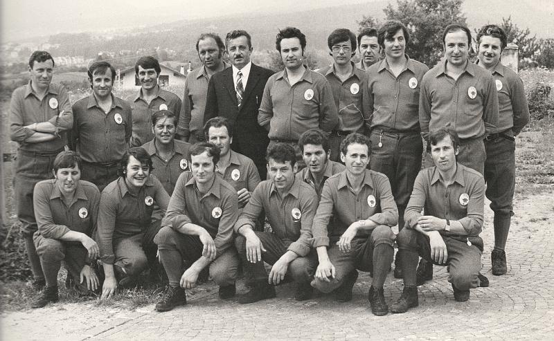 1973.jpg - Don 1973: Con il sindaco per l'inaugurazione della sede ufficiale